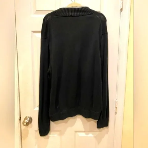 Michael Kors half-zip sweater, Men's sz XL. Navy & Gray.